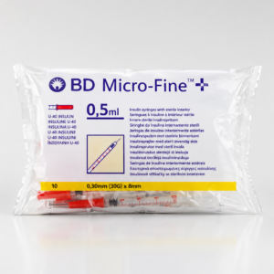Siringa per insulina 0,5 ml + ago 10x